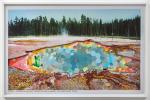 Kelly O'Connor; Plunge Pool (Emerald Spring), 2022; mixed media collage; 45 x 69 1/2 inches